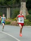 Joe Armstrong (Gateshead Harriers) on the 2nd leg of the under-17s Northern 3 Stage Road Relay.